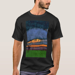 Camiseta Paisagem Marsh com um Monte   Emil Nolde  