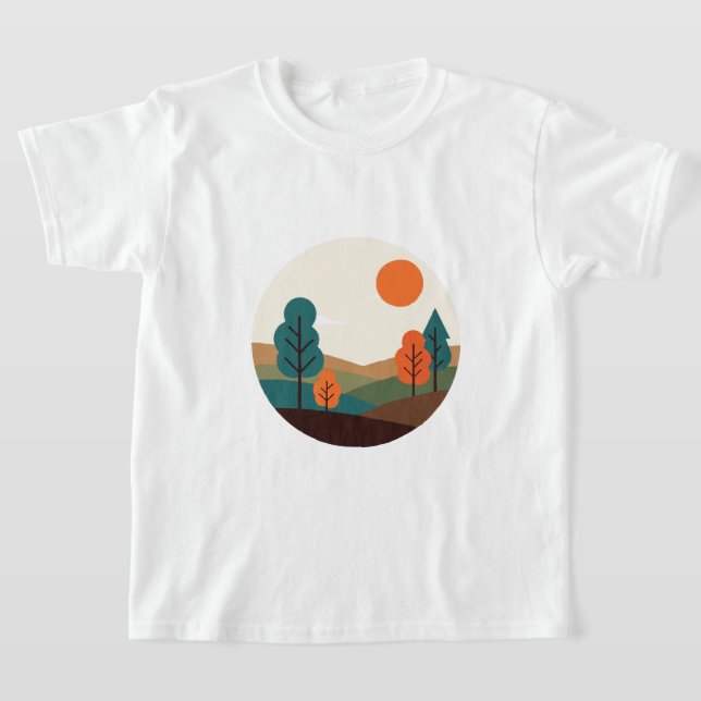 Camiseta Paisagem minimalista (Postura )