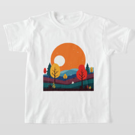 Camiseta Paisagem minimalista