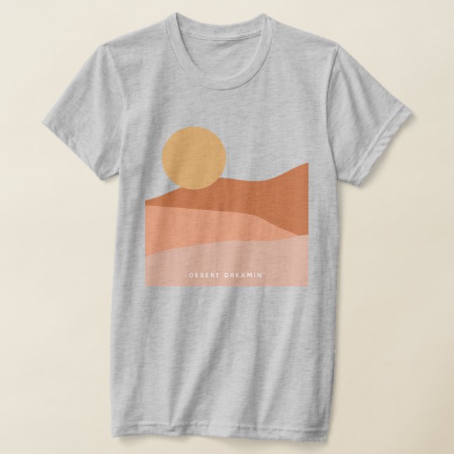 Camiseta Paisagem Minimalista do Deserto Dreamin (Postura )
