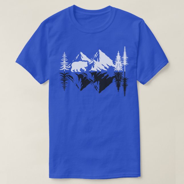 Camiseta Paisagem Montanha Natureza Floresta Boca Marrom An (Frente do Design)