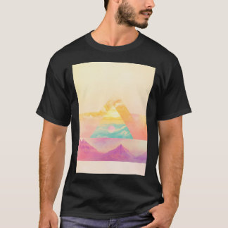 Camiseta Paisagem Montanhosa Minimalista Ativa