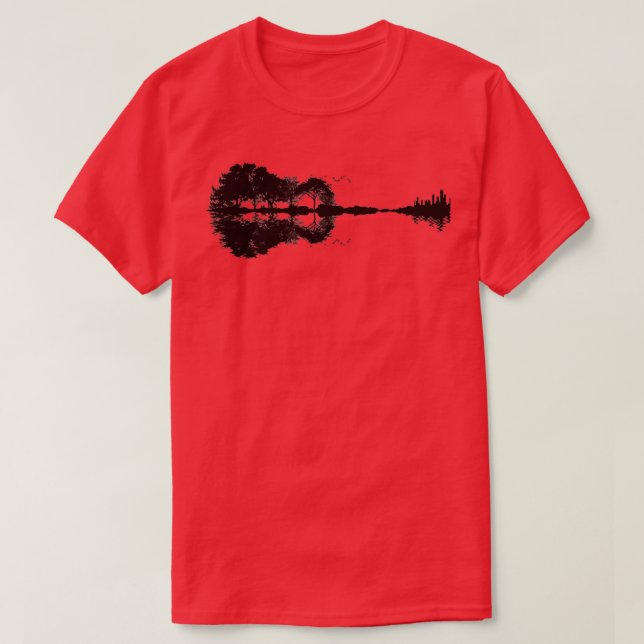 Camiseta Paisagem Musical do Violão (Frente do Design)