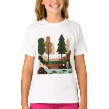 Paisagem natural em estilo minimalista