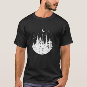 Camiseta Paisagem Natural Florestas À Noite