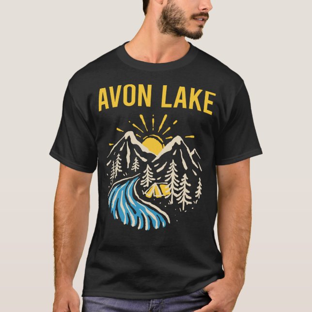 Camiseta Paisagem natural Lago Avon (Frente)