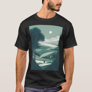 Camiseta Paisagem Natural Minimalista