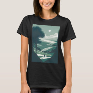 Camiseta Paisagem Natural Minimalista