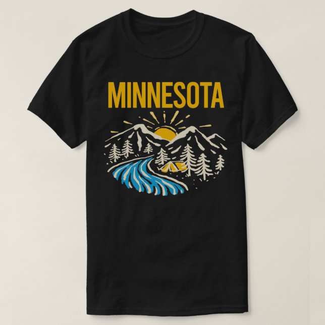Camiseta Paisagem natural Minnesota (Frente do Design)