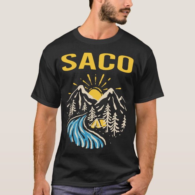 Camiseta Paisagem natural Saco (Frente)