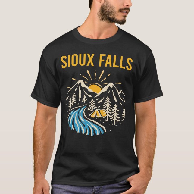 Camiseta Paisagem natural Sioux Falls (Frente)