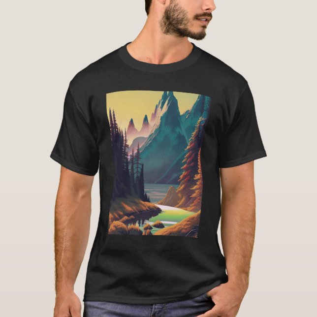 Camiseta Paisagem Natureza Água (Frente)