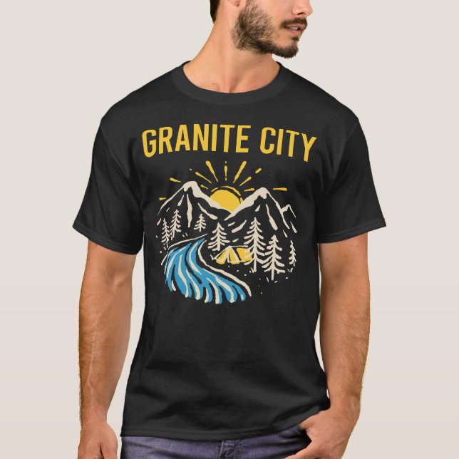 Camiseta Paisagem Natureza Granite Cidade (Frente)
