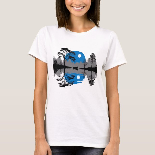 Camiseta Paisagem Navegável Encantada (Frente)