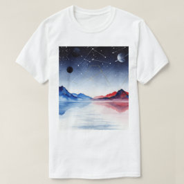 Camiseta Paisagem noturna surreal