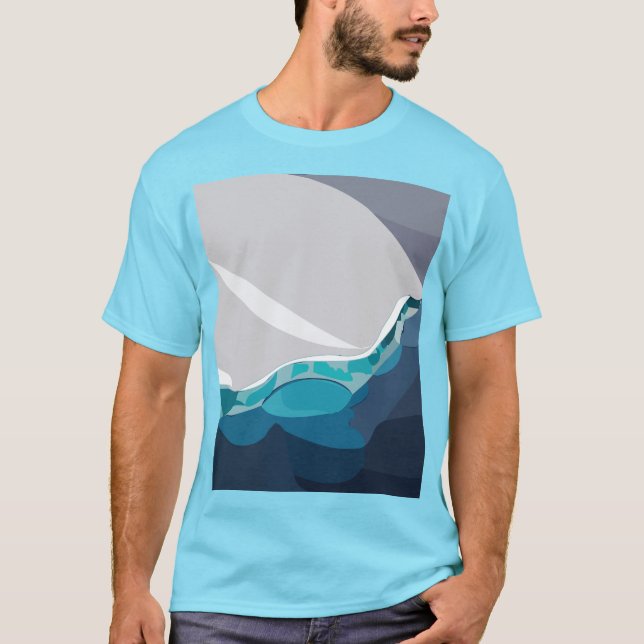 Camiseta Paisagem Oceânica Iceberg (Frente)