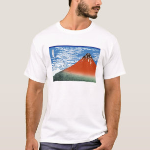 Camiseta Paisagem oriental legal da opinião de Hokusai Fuj