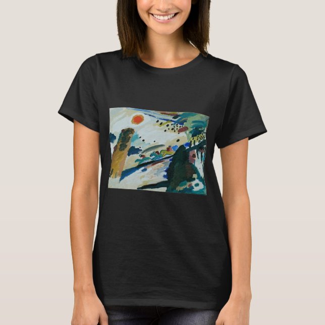 Camiseta Paisagem Romântica por Wassily Kandinsky (Frente)
