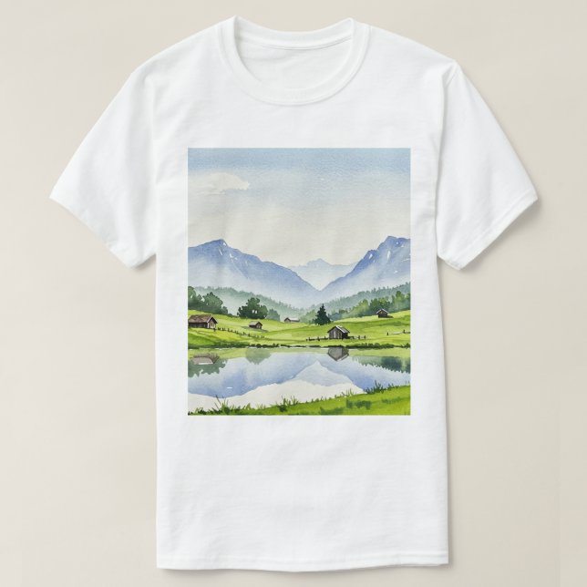 Camiseta Paisagem rural (Frente do Design)