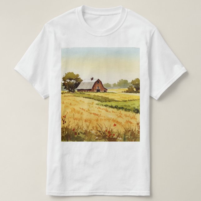 Camiseta Paisagem rural (Frente do Design)