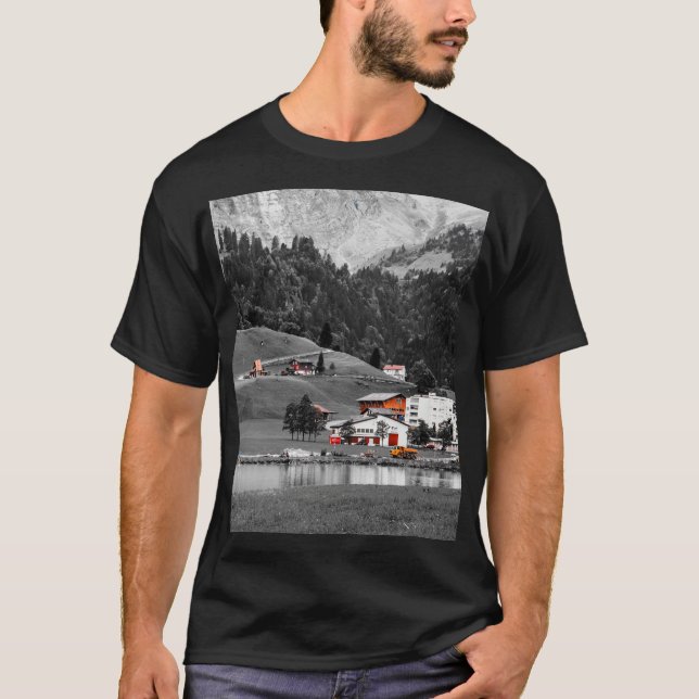 Camiseta Paisagem rural rural (Frente)