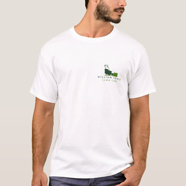 Camiseta Paisagem Simples de Cuidados Lançados Modernos Dup (Frente)