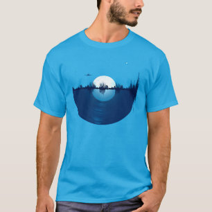Camiseta Paisagem Sonora com Noite de Lua