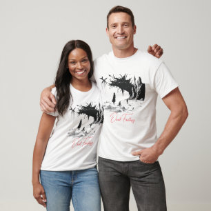 Camiseta Paisagem Surreal da Fantasia Escura