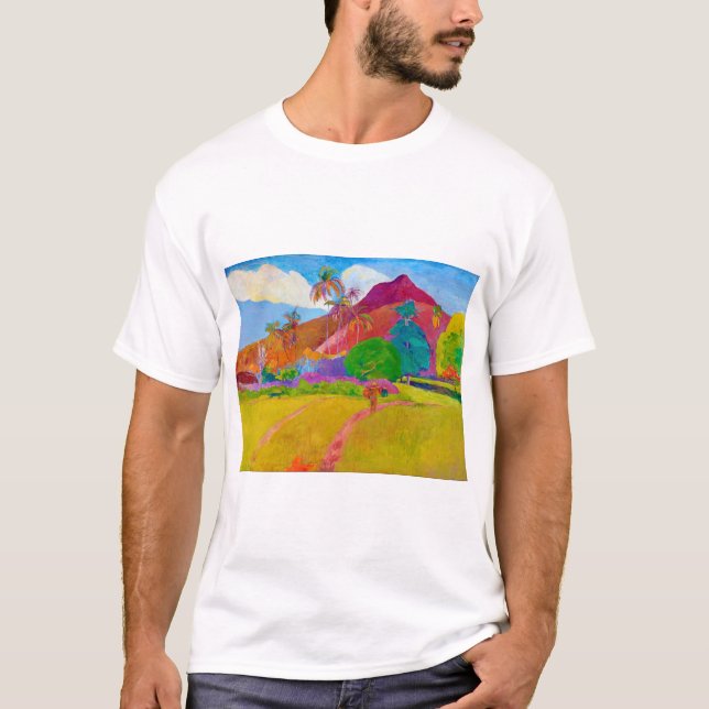 Camiseta Paisagem Tahitiana, Gauguin (Frente)