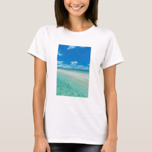 Camiseta Paisagem tropical azul do mar, Palau