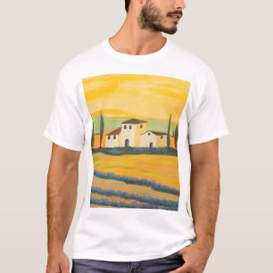Camiseta Paisagem tucana, pintor privado, pintura acrílica