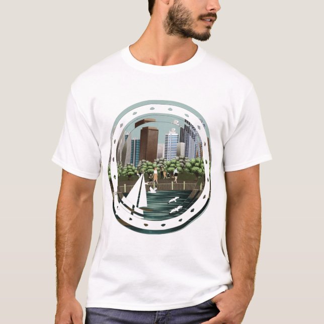 Camiseta Paisagem urbana (Frente)