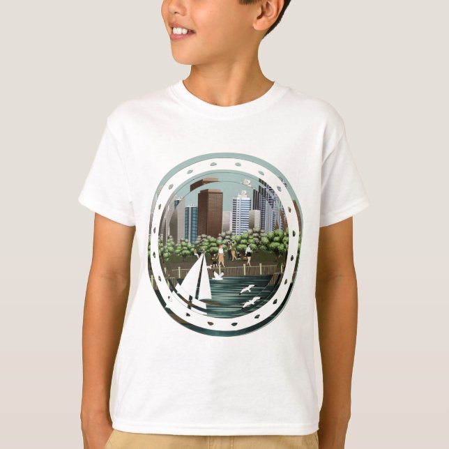 Camiseta Paisagem urbana (Frente)