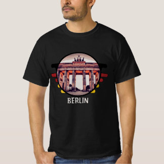 Camiseta paisagem urbana da cidade de Berlim, na Alemanha