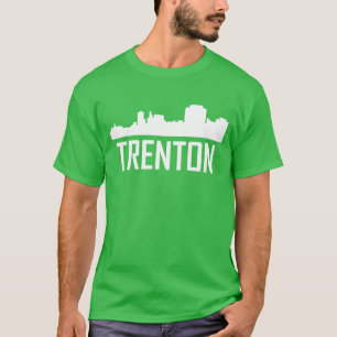 Camiseta Paisagem urbana da cidade de Trenton Nova Jersey f