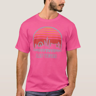 Camiseta Paisagem urbana de Las Vegas garota ao estilo dos