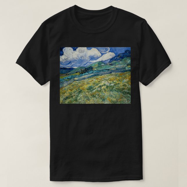 Camiseta Paisagem Van Gogh a partir da Pintura Moderna de S (Frente do Design)