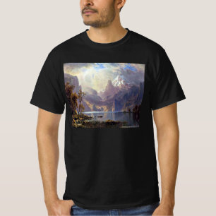 Camiseta Paisagem Vintage, Lago Tahoe por Albert Bierstadt