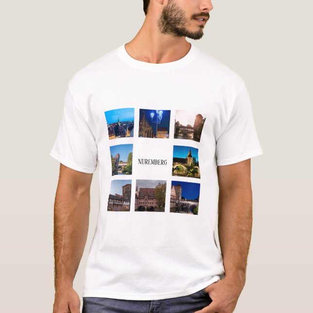 Camiseta paisagens de Nuremberga (Frente)