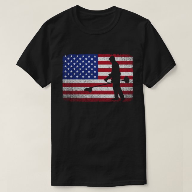 Camiseta Paisaging Landscaper Gardener American (Frente do Design)