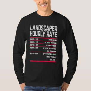 Camiseta Paisagismo Leitura Cuidados Leiteiros Para O Lands