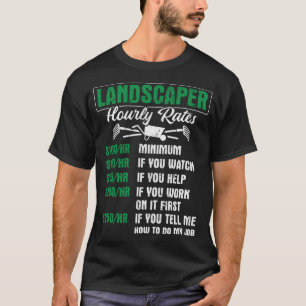 Camiseta Paisagismo Paisagista: Horário Horário de jardinag
