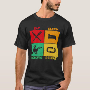 Camiseta Paisagista Comer Dormir Paisagismo Jardinagem