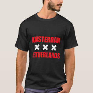 Camiseta Países Baixos Amesterdã Souvenir Países Baixos Tur