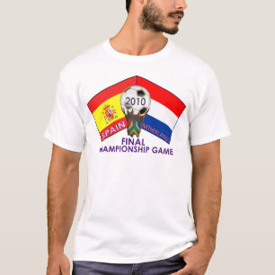 Camiseta Países Baixos contra o t-shirt 2010 do futebol da