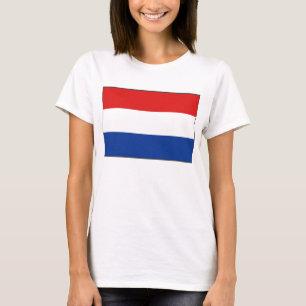 Camiseta Países Baixos Flag x Map T-Shirt