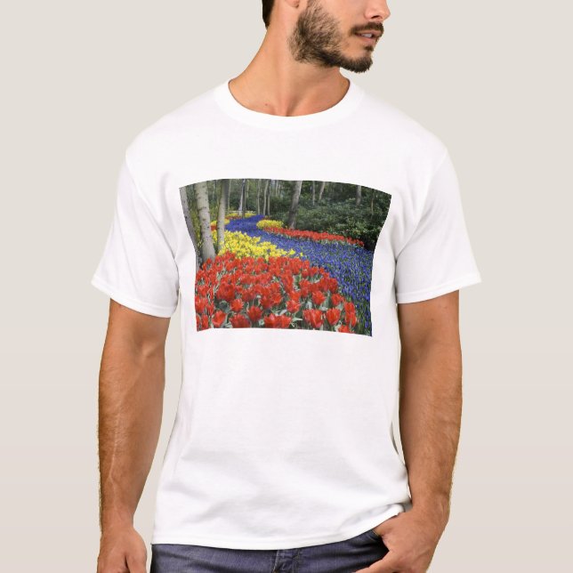 Camiseta Países Baixos, Holanda, Lisse, Keukenhof Gardens (Frente)