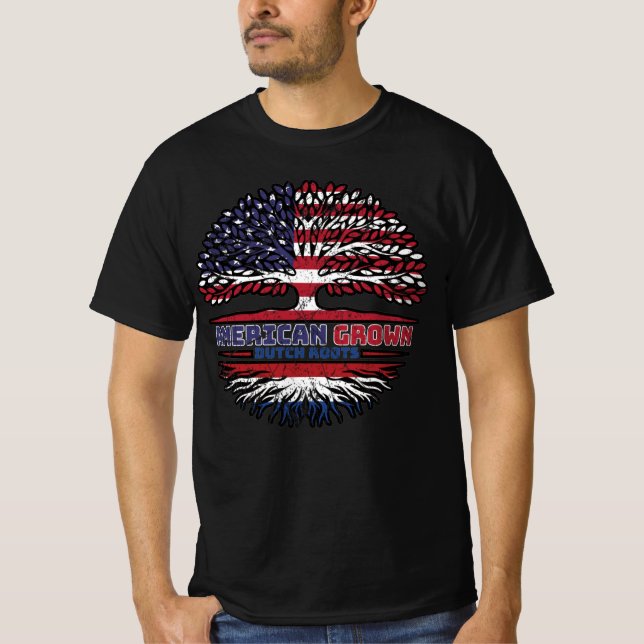 Camiseta Países Baixos Holandeses EUA EUA EUA EUA Estados U (Frente)