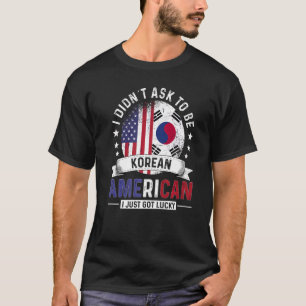 Camiseta Países Coreanos Americanos Sinalizam Orgulho da Co