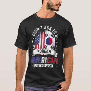 Camiseta Países Coreanos Americanos Sinalizam Orgulho da Co